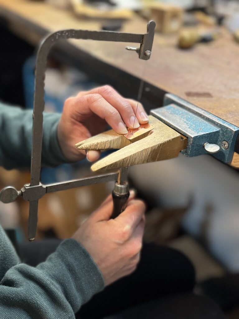 metalsmithing with jewelers saw