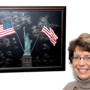 Lynn Kibbe with Semiquincentennial, photo credit Dan Hyde