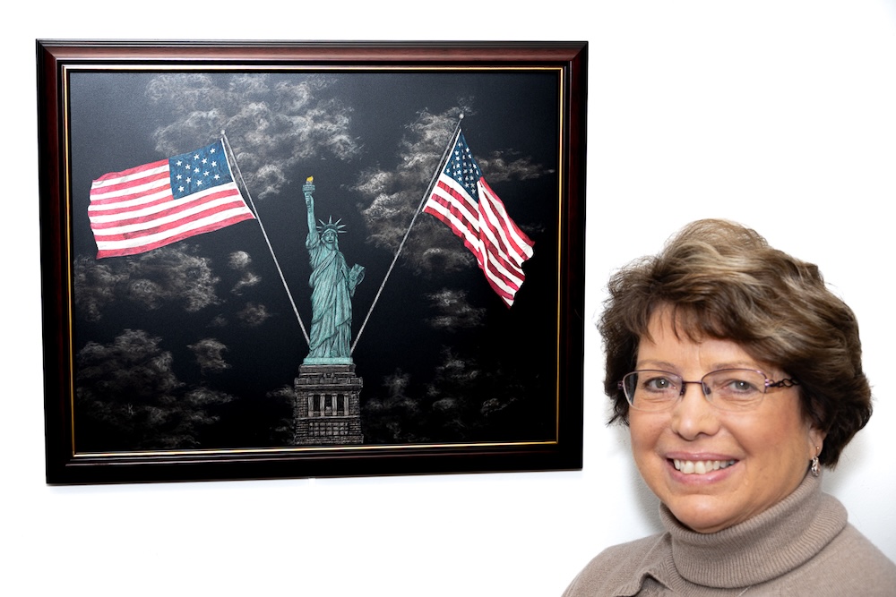 Lynn Kibbe with Semiquincentennial, photo credit Dan Hyde