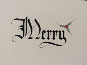 Merry Calligraphy