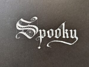 Spooky Calligraphy