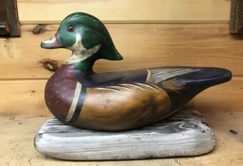 Wood Duck carving by Caz Russell