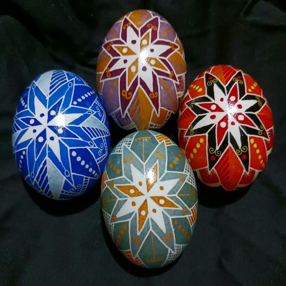 Pysanky eggs by Ann Furdock